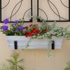 Small White Flower Box- Wall Brackets