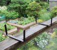 Large Blue Flower Box- 2x6 Railing Brackets