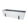 Large White Flower Box- 2x6 Railing Brackets