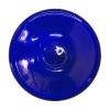 14" Cobalt Blue Crackle Birdbath- Over Rail Bracket