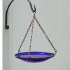 14" Cobalt Blue Hanging Birdbath