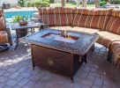 AZ Patio Heaters Outdoor Propane Aluminum Fire Pit with Scroll Design