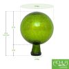 6" Gazing Globe, Fern Green