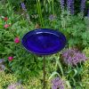 12" Cobalt Blue Bowl, Cradle & Stake