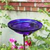 12" Cobalt Blue Bowl, Cradle & Stake