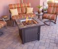 AZ Patio Heaters Square Slate Fire Pit