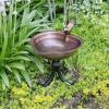 Heart Shaped Birdbath- Tripod Stand