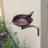 Heart Shaped Birdbath- Wall Mount Bracket