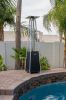 AZ Patio Heaters Glass Tube Patio Heater in Black