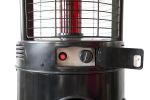 AZ Patio Heaters Commercial Infrared Flame Glass Tube Patio Heater in Black