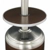 AZ Patio Heaters Outdoor Two-Toned Patio Heater in Stainless Steel and Hammered Bronze