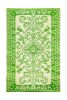 Tracery Floor Mat, 4 x 6-Feet, Lime
