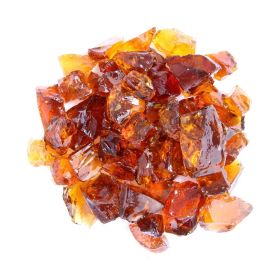 AZ Patio Heaters 20lbs Recycled Fire Pit Fire Glass in Amber