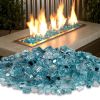 AZ Patio Heaters 20lbs Reflective Fire Glass - Sky Blue