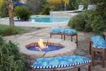 AZ Patio Heaters Reflective Fire Pit Fire Glass in Cobalt Blue