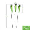 Solar Cone Stakes Dark Green 3pk