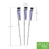 Solar Cone Stakes Light Blue 3pk
