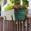 Medium Green Flower Box- Clamp-On Brackets