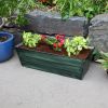 Medium Green Galvanized Flower Box