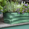 Medium Green Galvanized Flower Box