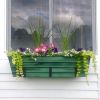 Large Green Galvanized Flower Box