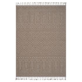 NAAR Guros Collection 5X7 Natural /Traditional Indoor/Outdoor Area Rug