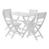 POSITANO FOLDABLE DINING SET, WHITE