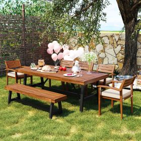 Wood Dining Set for 7-8 Persons