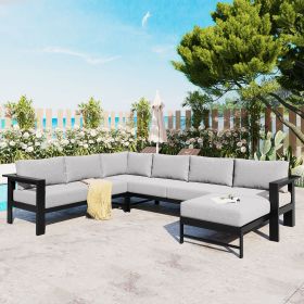 U-Shaped Outdoor Sectional Sofa Set