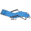 202 Portable Dual Purposes Extendable Folding Reclining Chair Blue