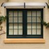 200 x 100 Household Application Door & Window Rain Cover Eaves Black Holder