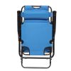 202 Portable Dual Purposes Extendable Folding Reclining Chair Blue