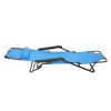 202 Portable Dual Purposes Extendable Folding Reclining Chair Blue