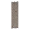 NAAR Guros Collection 2X8 Cream /Trellis Indoor/Outdoor Area Rug