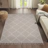 NAAR Guros Collection 4X6 Ivory /Trellis Indoor/Outdoor Area Rug