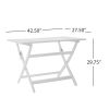 POSITANO FOLDABLE DINING SET, WHITE