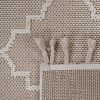 NAAR Guros Collection 4X6 Ivory /Trellis Indoor/Outdoor Area Rug