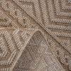 NAAR Guros Collection 8X10 Mocha /Geometric Indoor/Outdoor Area Rug