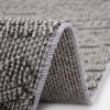 NAAR Guros Collection 2X8 White/White /Traditional Indoor/Outdoor Area Rug