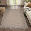 NAAR Guros Collection 8X10 Mocha /Geometric Indoor/Outdoor Area Rug