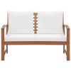 4 Piece Garden Lounge Set with Cushions Solid Acacia Wood