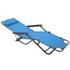 202 Portable Dual Purposes Extendable Folding Reclining Chair Blue