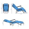 202 Portable Dual Purposes Extendable Folding Reclining Chair Blue