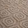 NAAR Guros Collection 6X9 Mocha /Geometric Indoor/Outdoor Area Rug