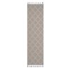 NAAR Guros Collection 2X8 Ivory /Trellis Indoor/Outdoor Area Rug