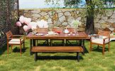 Wood Dining Set for 7-8 Persons