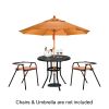 32*32*29" Outdoor Cast Aluminum Round Dining Table