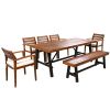 Wood Dining Set for 7-8 Persons