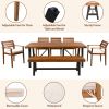 Wood Dining Set for 7-8 Persons