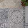 NAAR Guros Collection 2X8 White/White /Traditional Indoor/Outdoor Area Rug